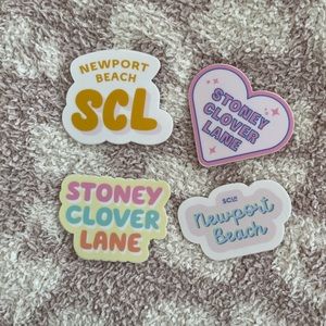 Set of Stoney Clover Lane stickers
